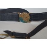Royal Navy officers sword belt & hangers WWI & WWI