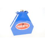 Blue Bugatti petrol can