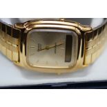 Gold plated Casio quartz vintage wristwatch with b