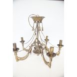 Bronze 5 branch ceiling light Height 44 cm