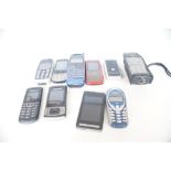 Collection of vintage mobile phones