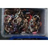 Large box of costume jewellery