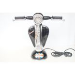 Black vespa table lamp