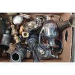 Box of unsorted metal ware