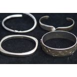 4 Silver bracelets