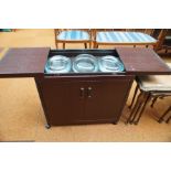 Burley Butlers hostess trolley with 3 pyrex dishes