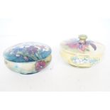 2 Moorcroft lidded pots