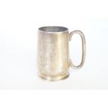 Sterling silver tankard with presentation descript