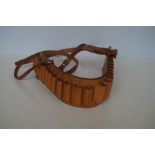 Leather ammunition belt