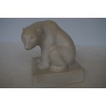 Stoneware Doulton cara ware polar bear