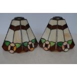 2x Tiffany style lamp shades