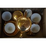 Part Bavaria Johann Seltmonn gold plated tea set