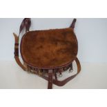 Leather shooting pouch