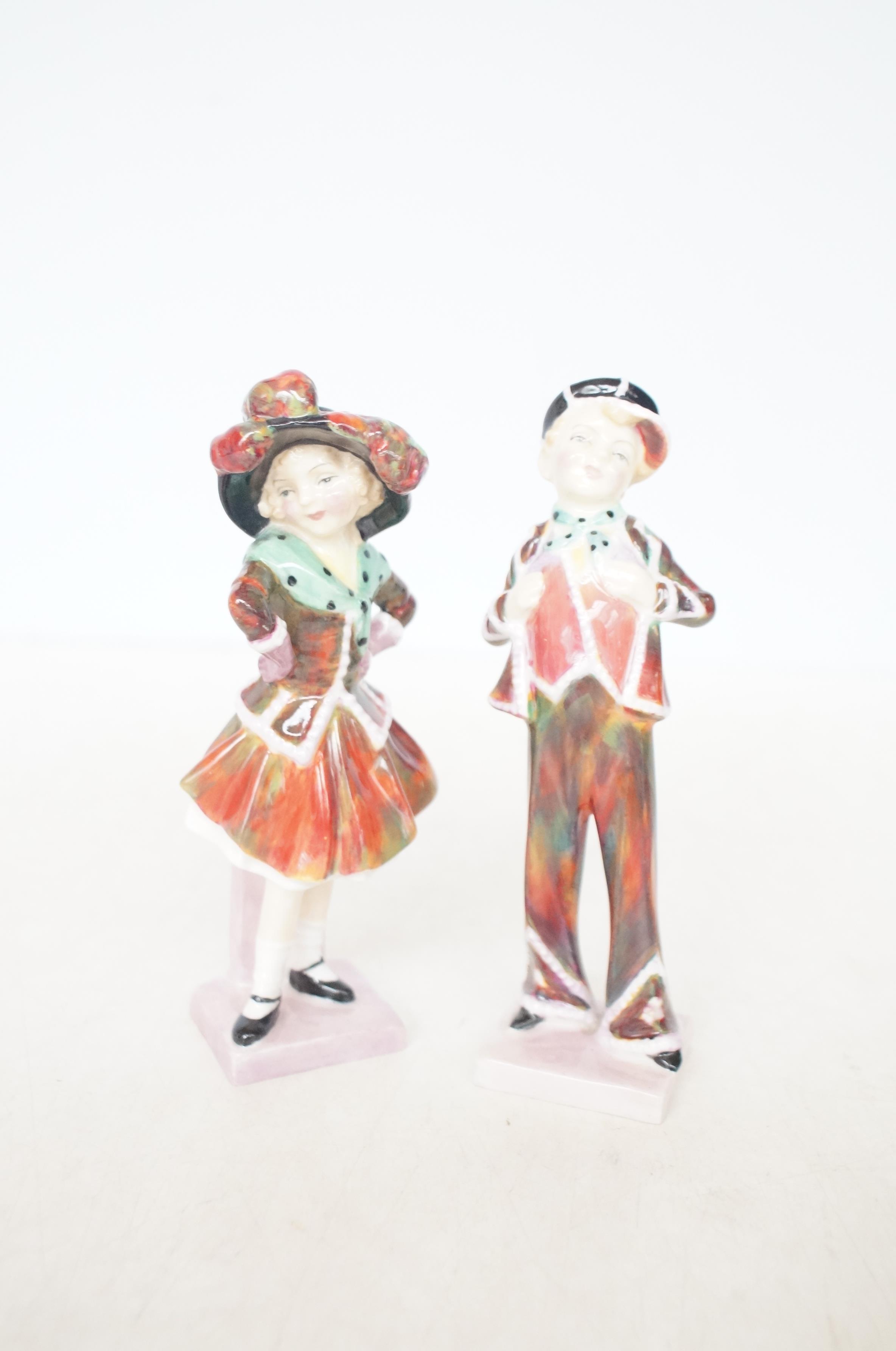 Royal Doulton figures Pearly girl & Pearly boy By