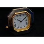Cartier Paris travel alarm clock with fitted case