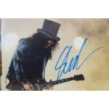 "Slash" Guns 'N' Roses Saul Hudson signed picture