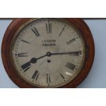 J.S Highton Pemberton school clock in wooden case