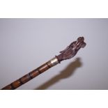 Chinese dragon head walking cane