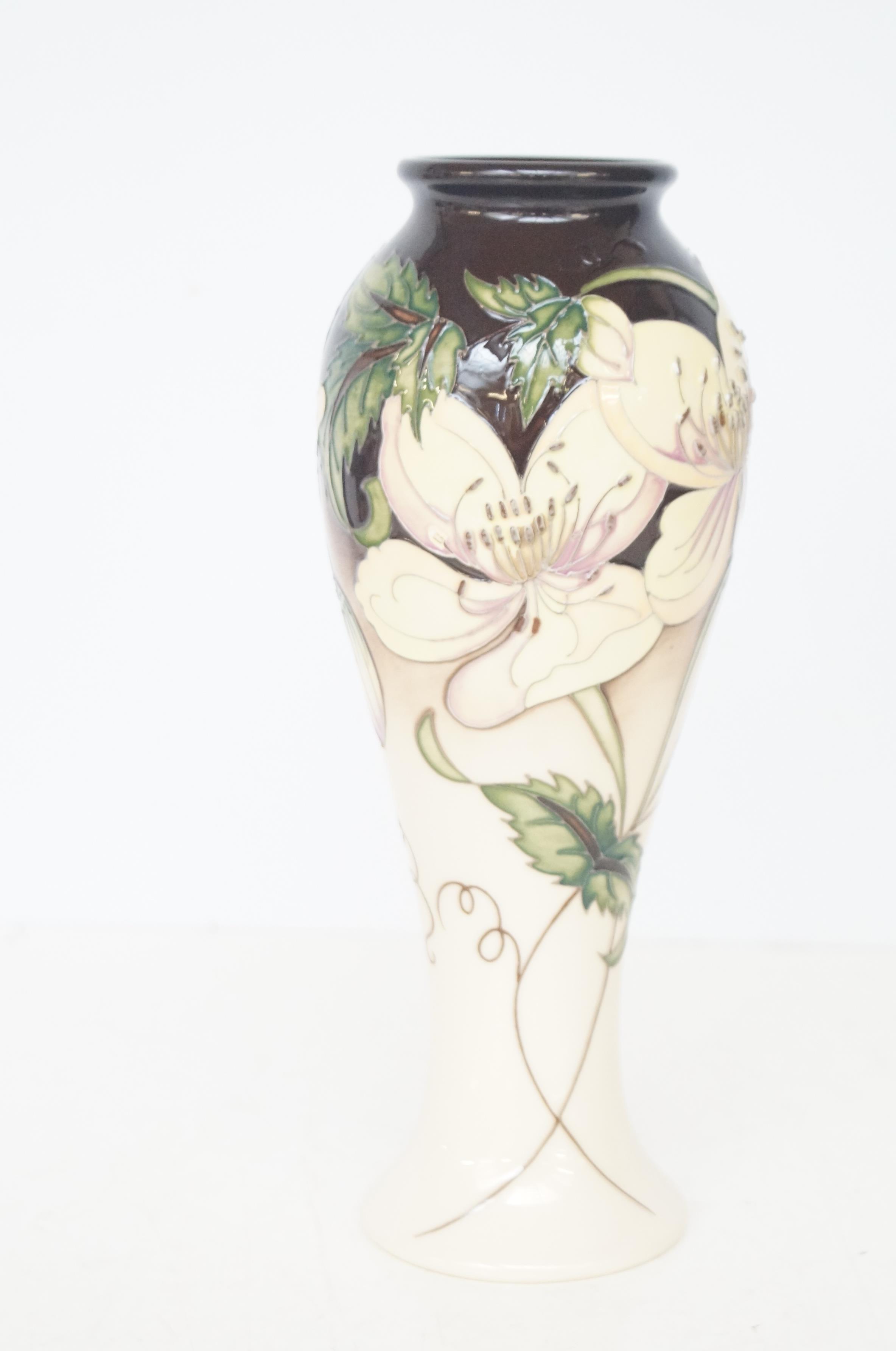 Moorcroft sissons gallery chislaine vase limited e