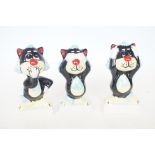 Lorna Bailey cats- Hear no evil, speak no evil, se