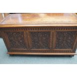 Victorian oak coffer