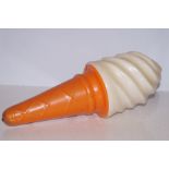 Mid century plastic model of an ice cream cone, li