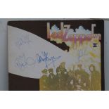Led Zeppelin II LP signed by Robert Plant, Jimmy Page, John Paul Jones, John Bonham. Believed to be