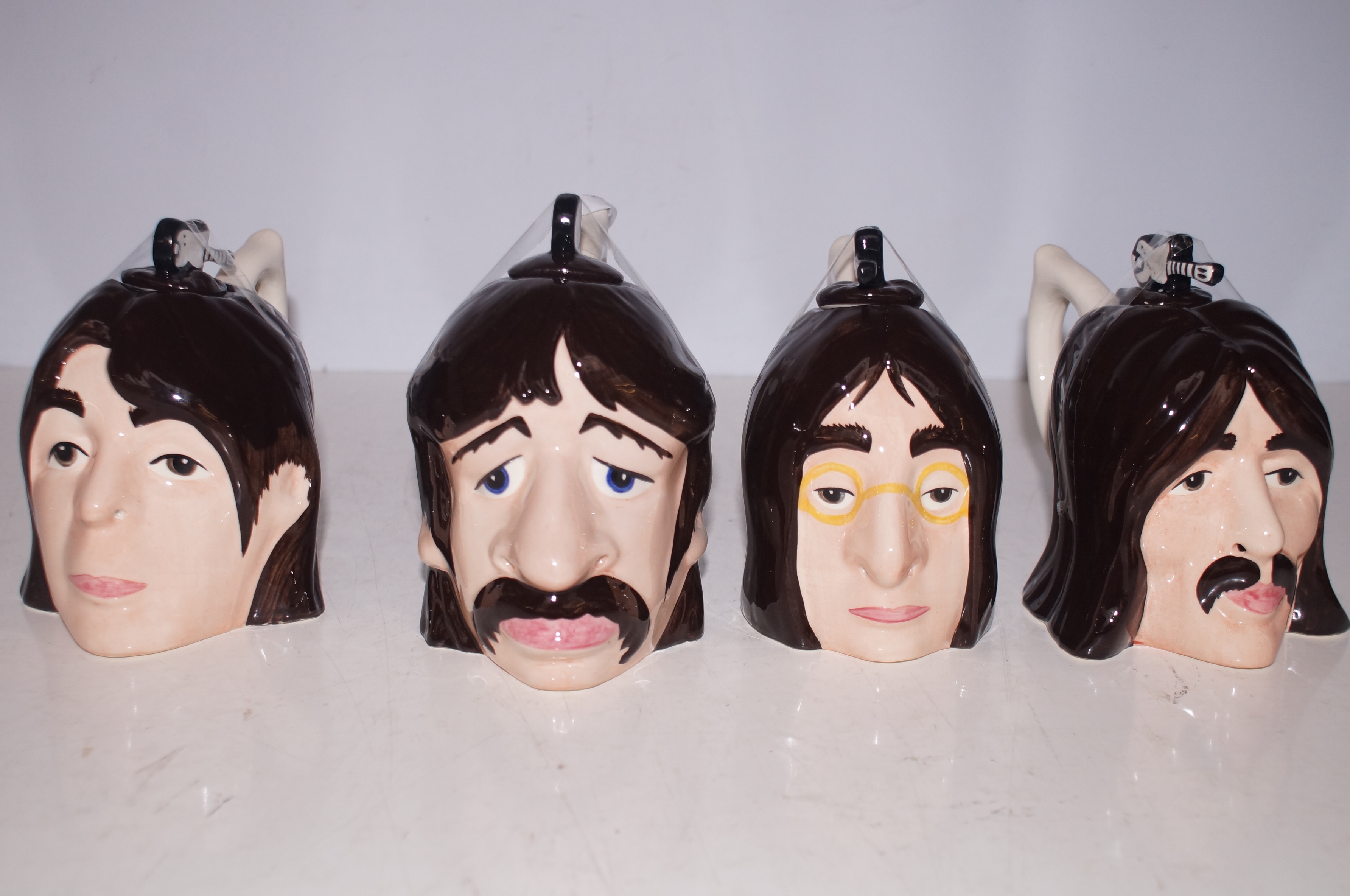 Lorna Bailey Beatle head teapots Tallest 14 cm