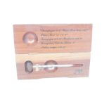 Wine thermometer in wooden case