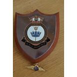 RAF sweetheart brooch together with HMS invincible