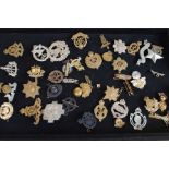 Collection of military cap badges