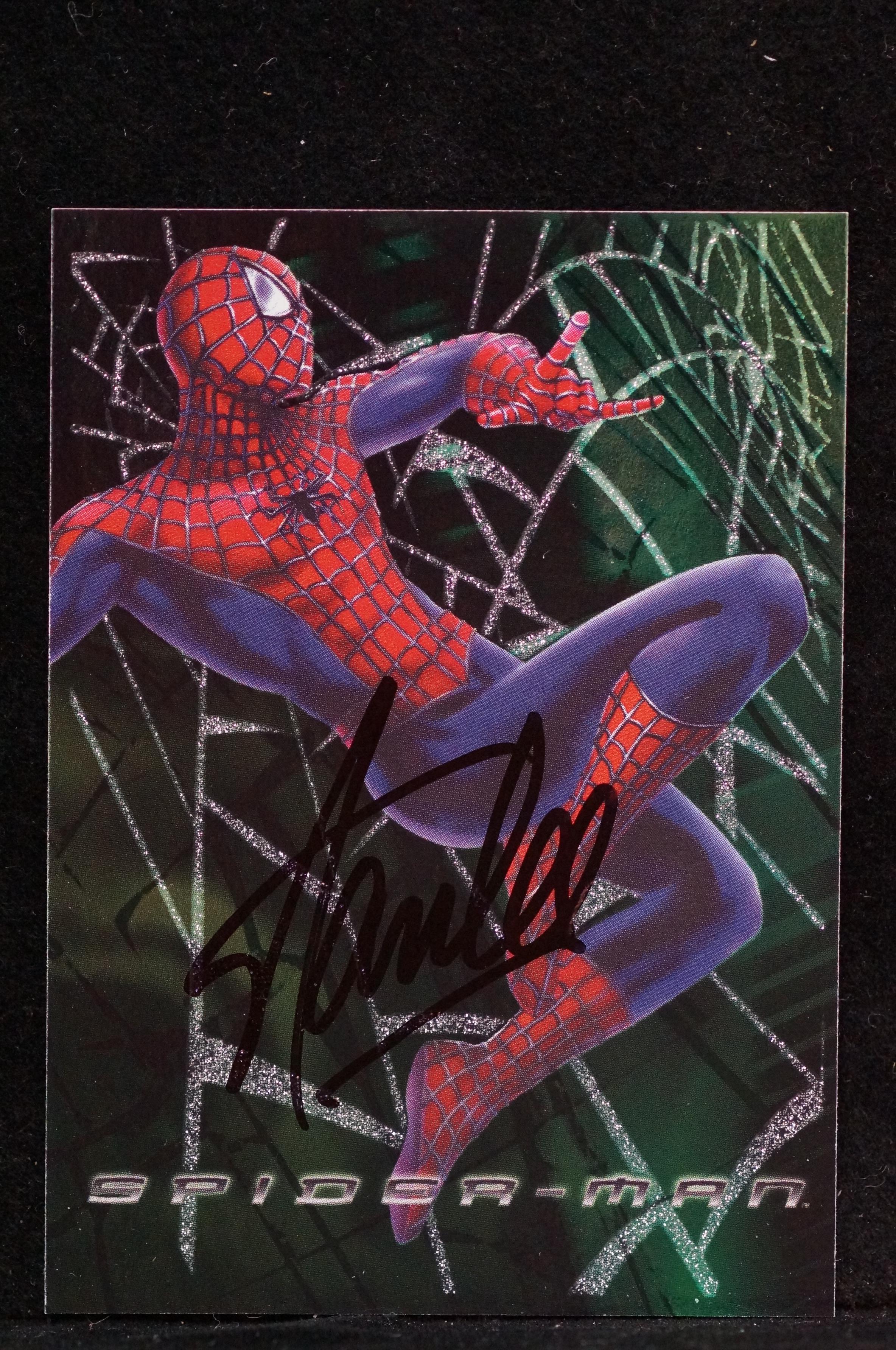 Spider Man Tops trading card signed by Stan Lee wi