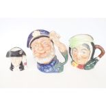 Royal Doulton various character jugs