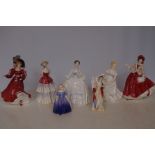 Quantity of Royal Doulton figures (A/F)