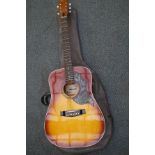 Lorenzo acoustic guitar with soft case