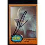 Star Wars A monstrous 1st trading card signed by G