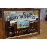 Scots grays whisky advertising pub mirror