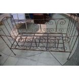 Early 20th century wrought iron folding day bed