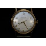 Huguenin - hugo watch co 14ct gold cased manual wi