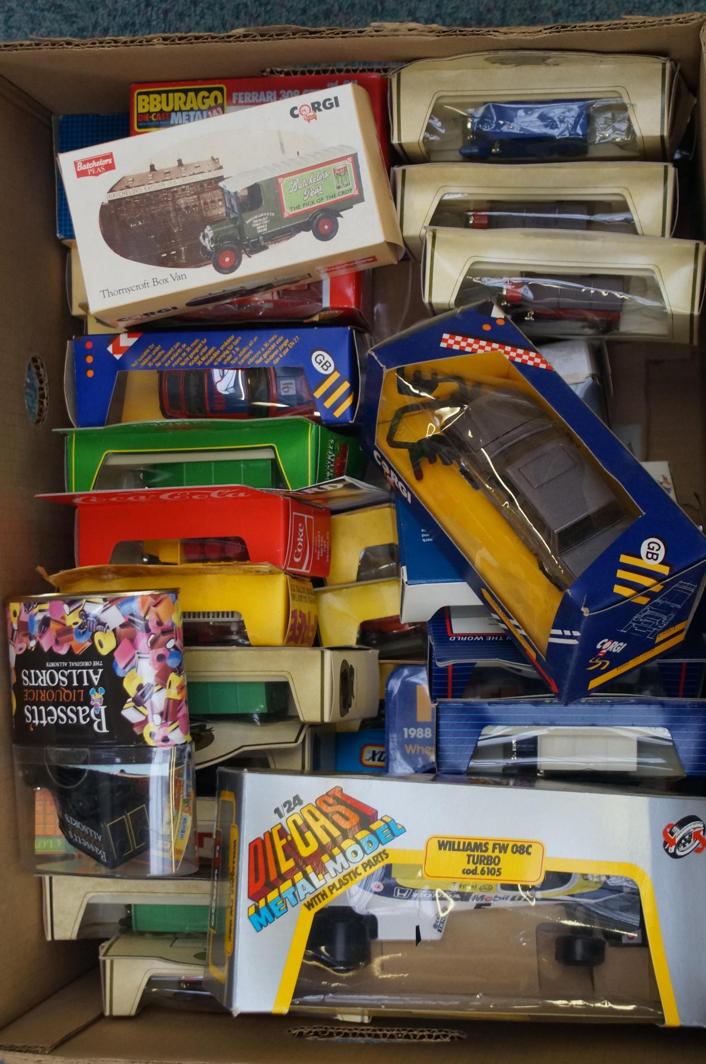 Large collection of model cars to include matchbox