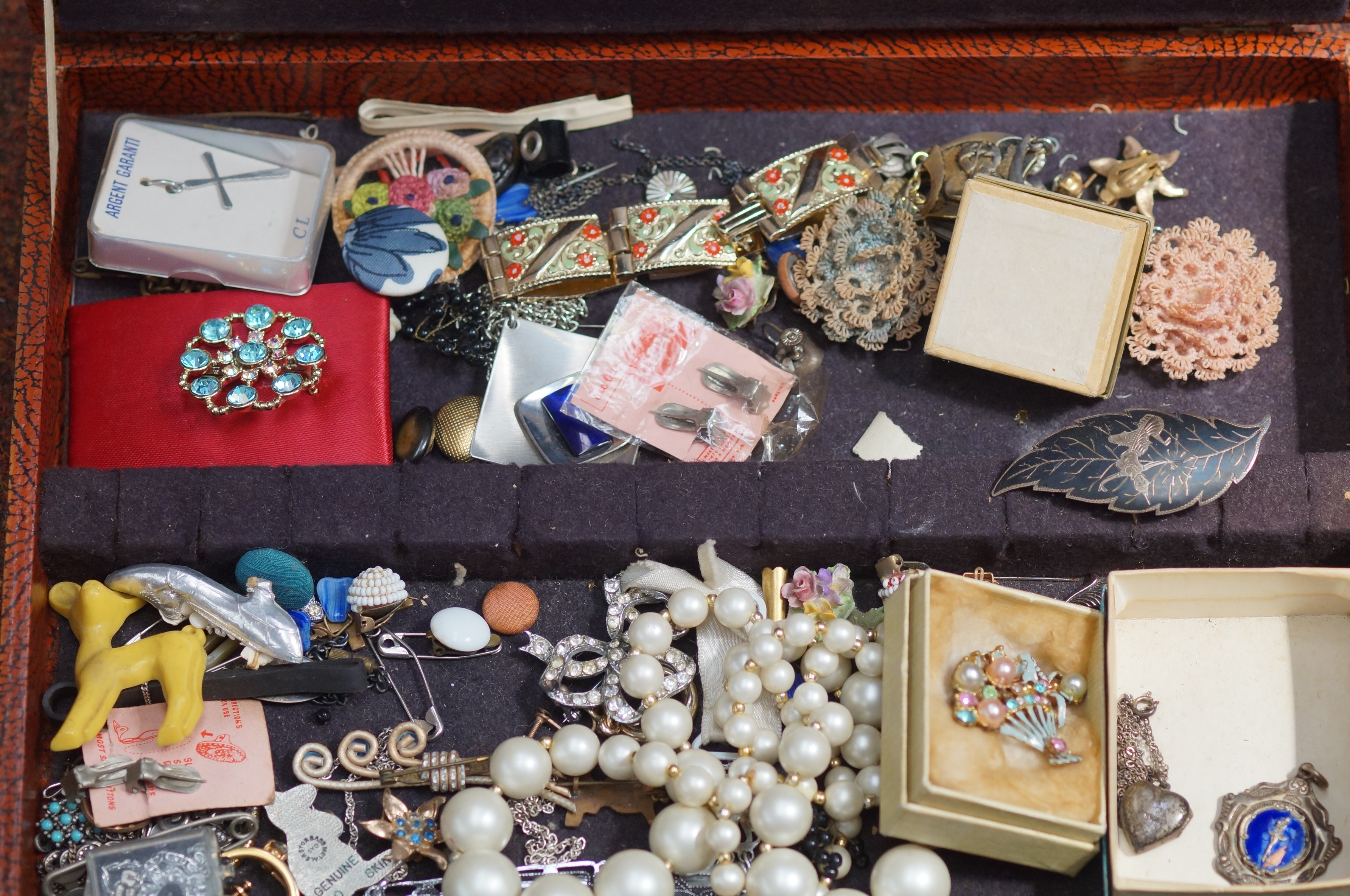 Collection of costume jewellery to include silver