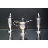 Silver cruet set