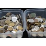 Mixed coin collection & bus tokens