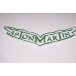 Cast iron Aston martin sign