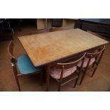 G Plan E Gomme extending dining table & 6 chairs