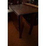 Oak drop leaf table