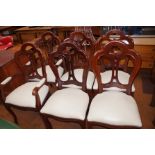 4 Dining room chairs & 2 carvers
