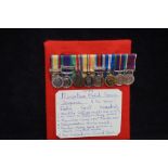 A group of miniature medals- A court mounted origi