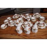 Royal Albert country rose service, 48 piece, first