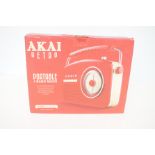 Akai retro radio boxed